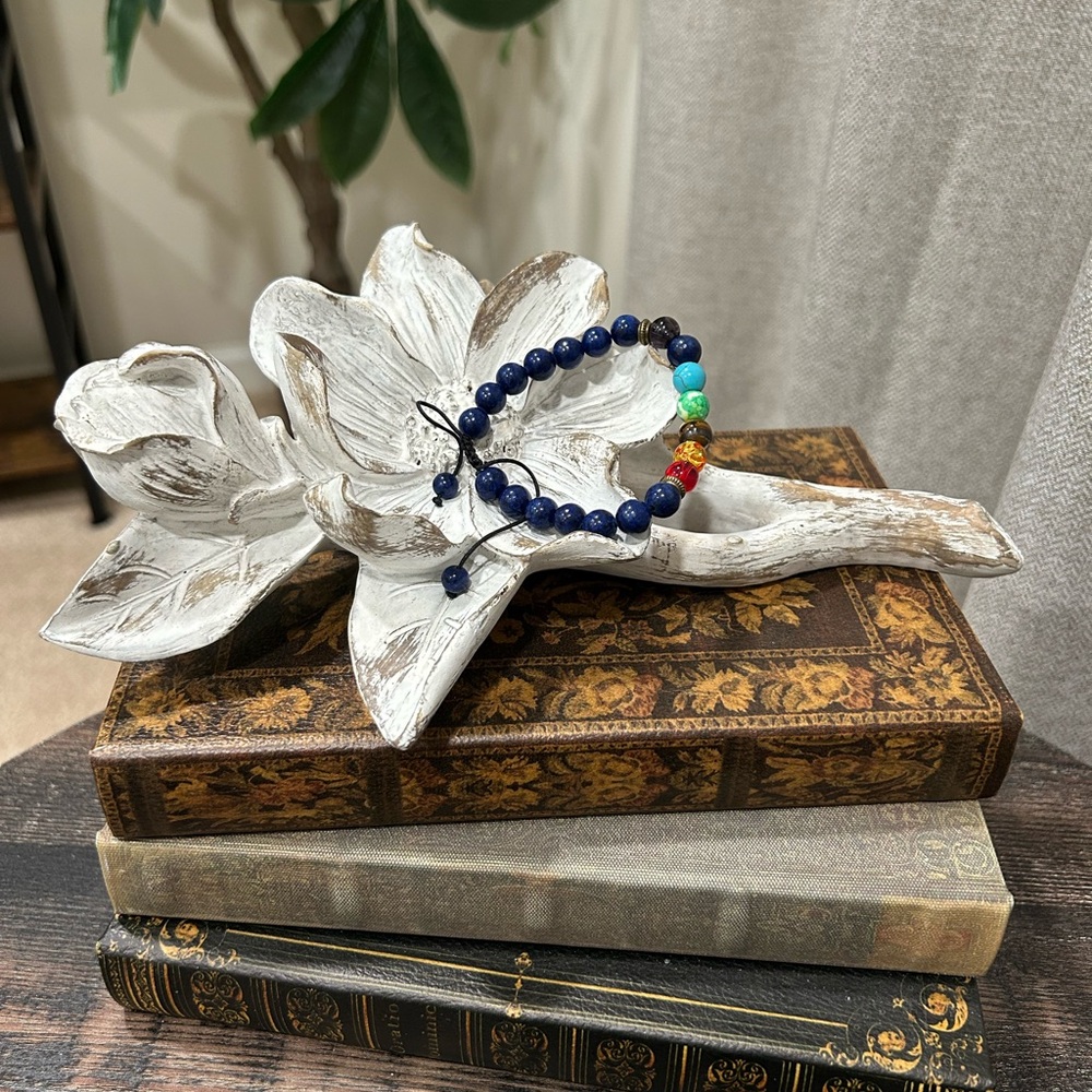 7chakra adjustable beaded bracelet